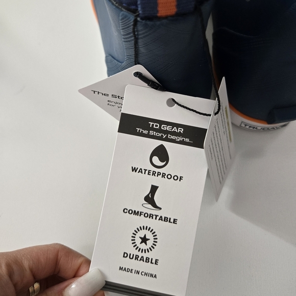 TRUDAVE MENS ANKLE DECK BOOTS. Blue. Size 8. New.EASY PUT ON AND OFFBREATHABL - Picture 6 of 7